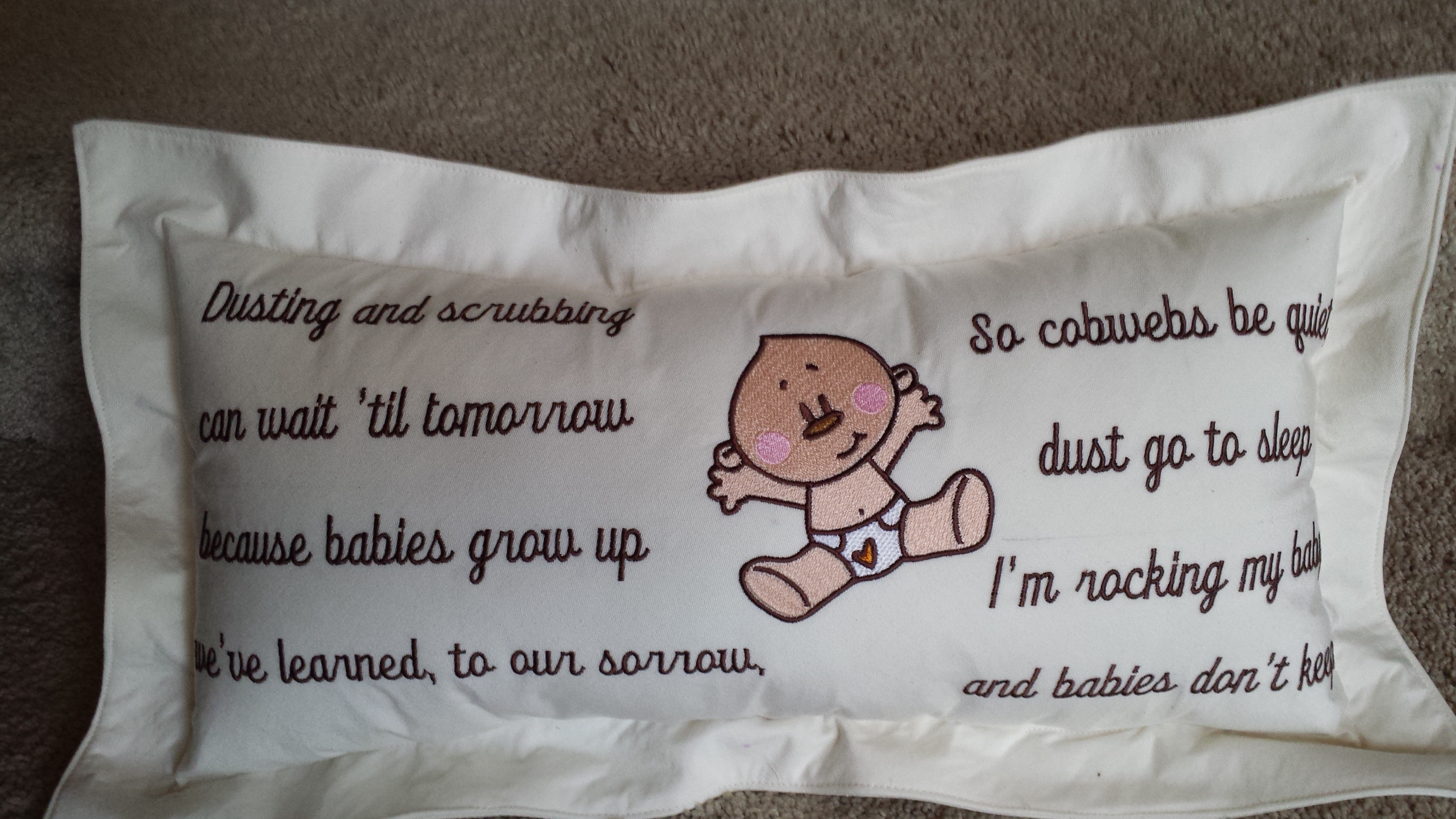 Custom Embroidered Pillow