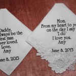 Keepsake embroidered hankies